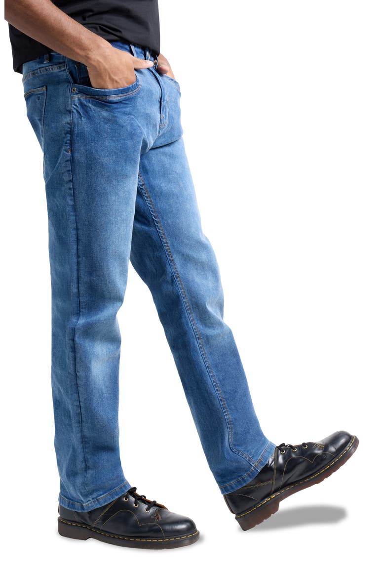 Supersoft Relaxed Slim Fit Skinny Jeans, Alternate, color, MEDIUM BLUE