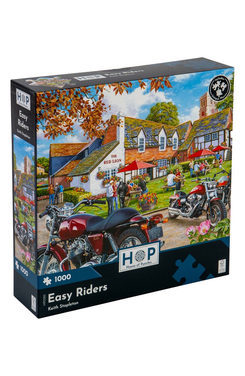 The House of Puzzles Easy Riders 1000-Piece Jigsaw Puzzle, Main, color, 