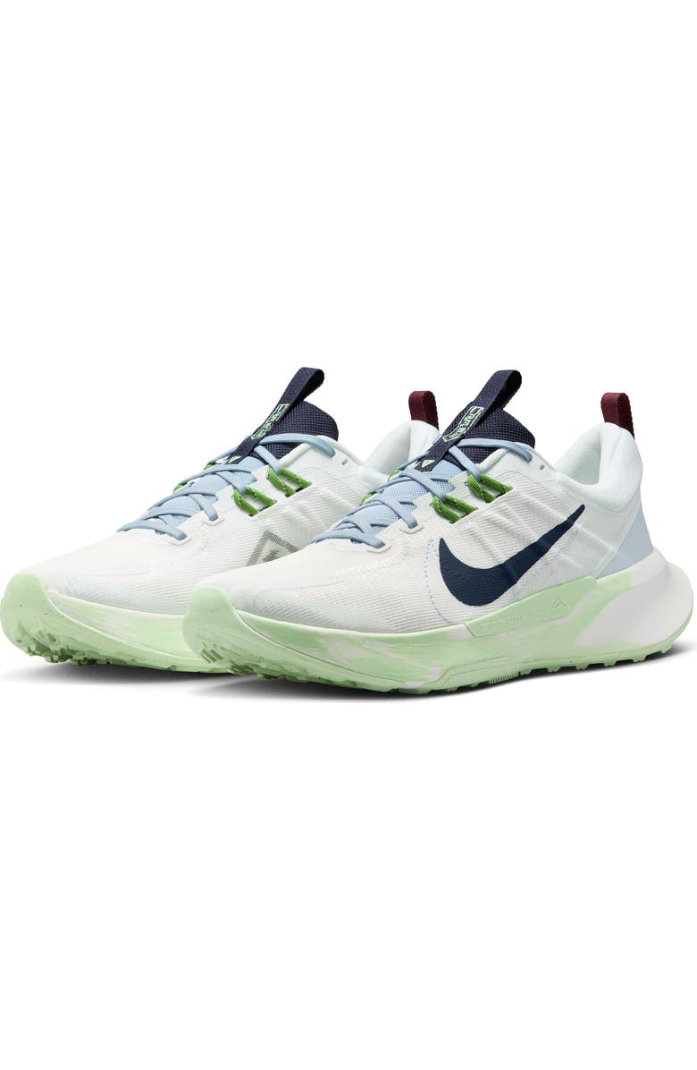 Nike Juniper Trail 2 Running Shoe, Main, color, Summit White/ Blue/ Green