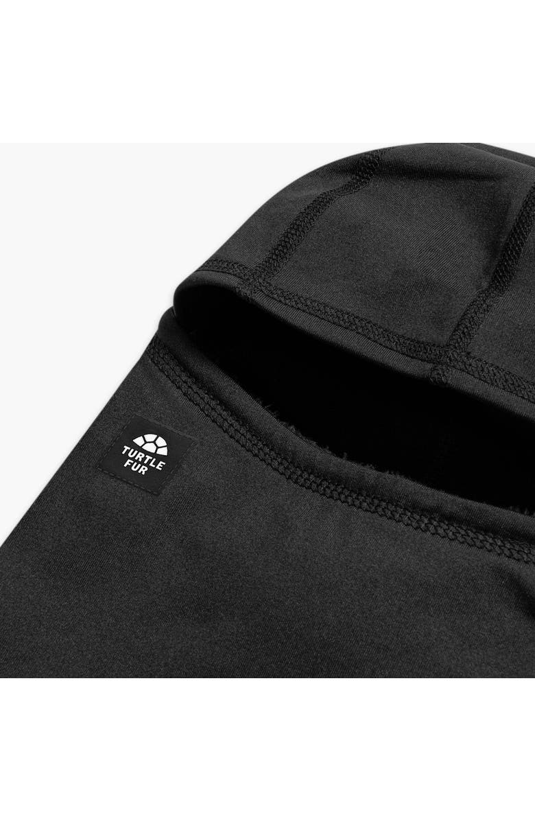 Turtle Fur Plush Lined Quantum Balaclava, Alternate, color, Black