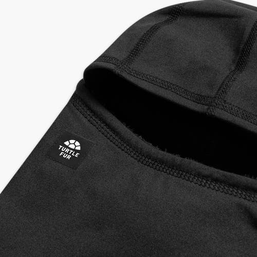 Turtle Fur Plush Lined Quantum Balaclava In Black