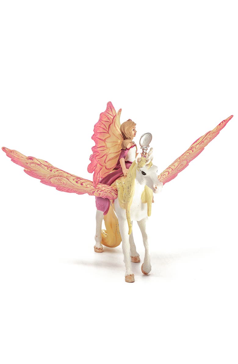 Schleich Bayala Fairy Feya With Pegasus Unicorn, 3 Piece Figurine Playset, Kids, Alternate, color, Multicolored