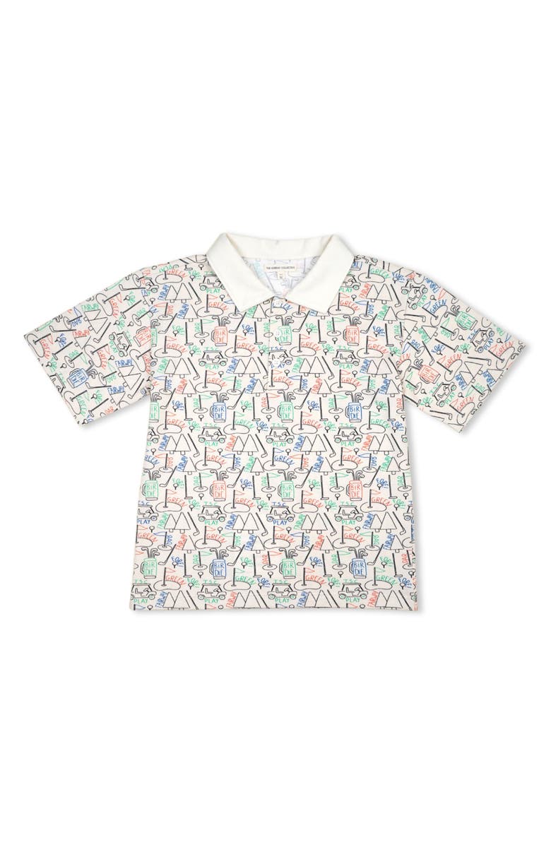 The Sunday Collective Kids' Play Organic Cotton Polo, Main, color, Beige