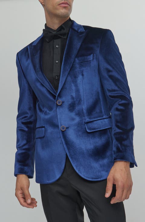 Diamond Velvet Tuxedo Jacket