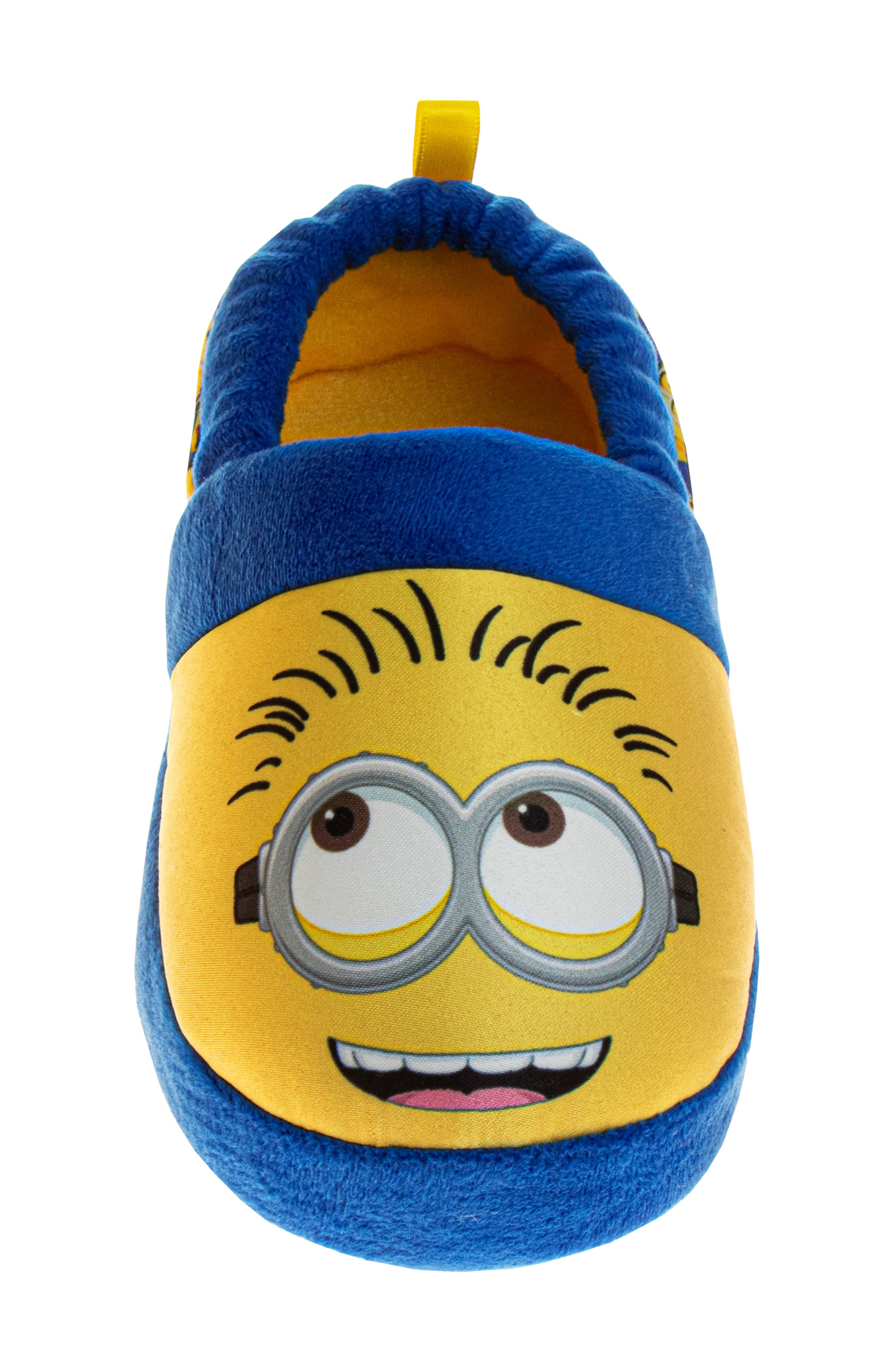 Kids' Minion Slippers, Alternate, color, BLUE/ YELLOW