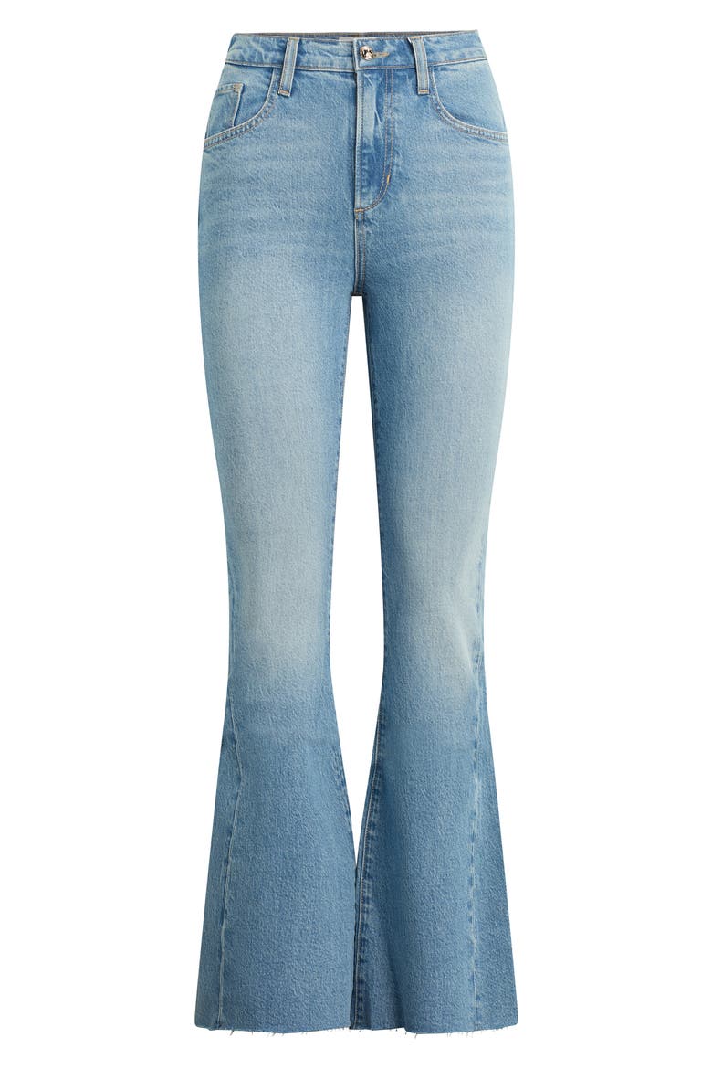 The Valentina Super High Waist Flare Jeans, Alternate, color, TULUM