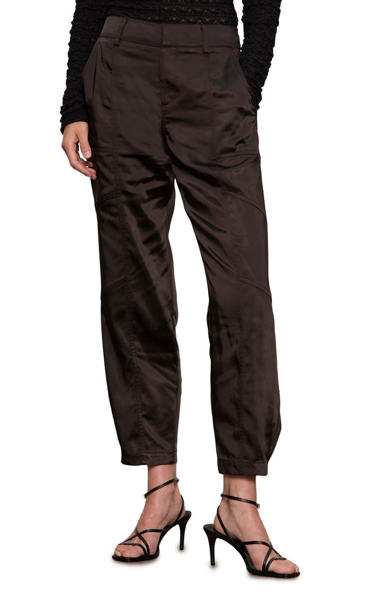 Sanctuary Sahara Tapered Satin Utility Pants, Main, color,