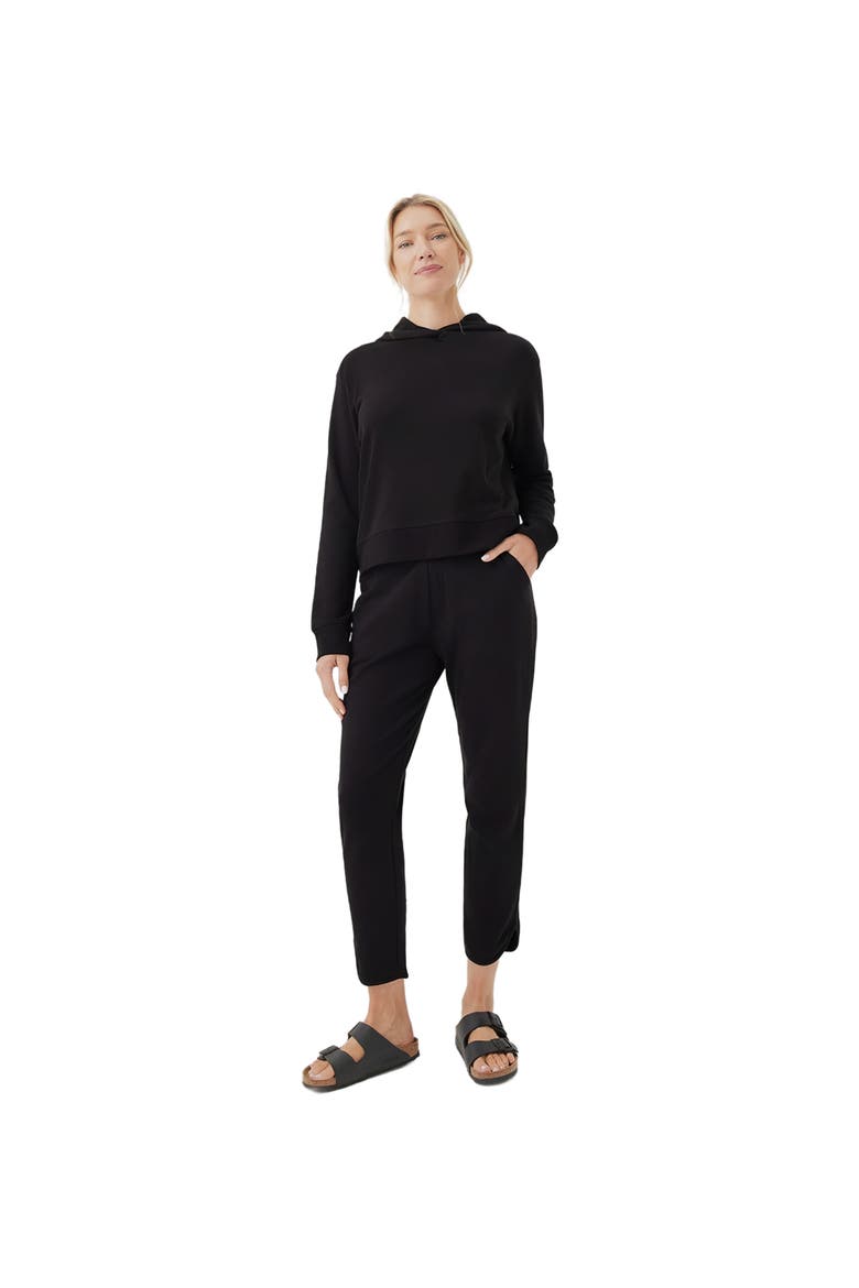 Organic Cotton Airplane Tulip Hem Pant, Main, color, Black