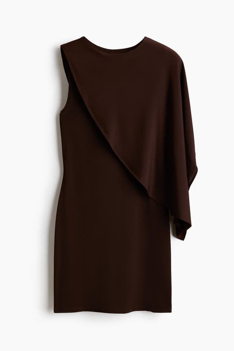 Cape-detail Mini Dress