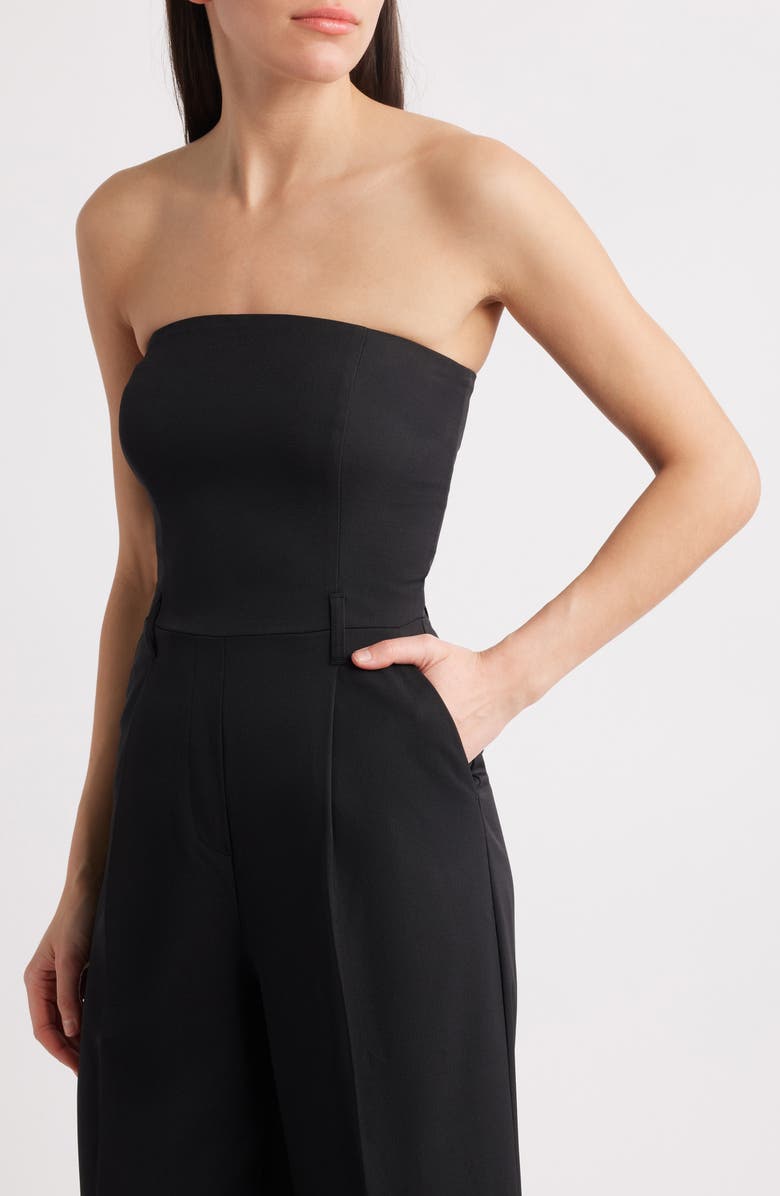 Topshop Tailored Bandeau Jumpsuit, Alternate, color, 