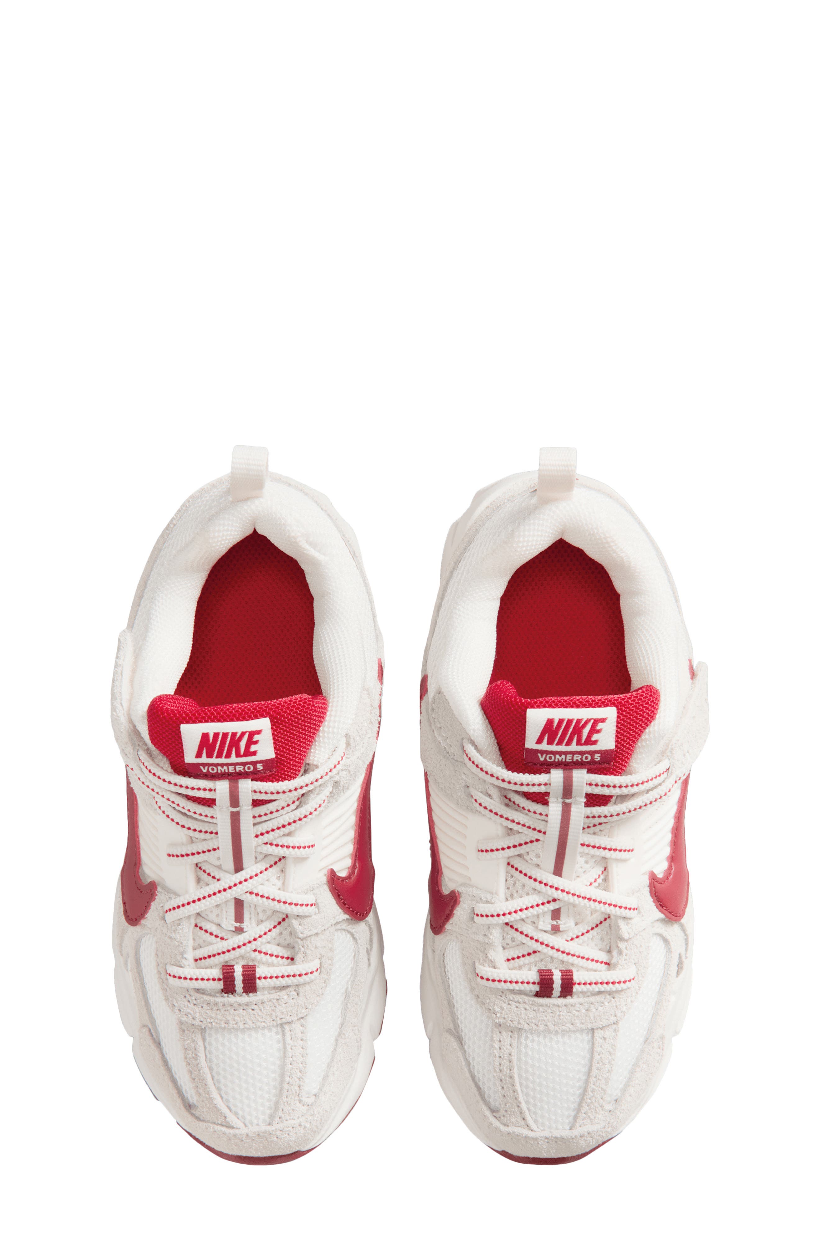 Nike Kids' Vomero 5 SE Sneaker, Alternate, color, Sail/ Crimson/ University Red