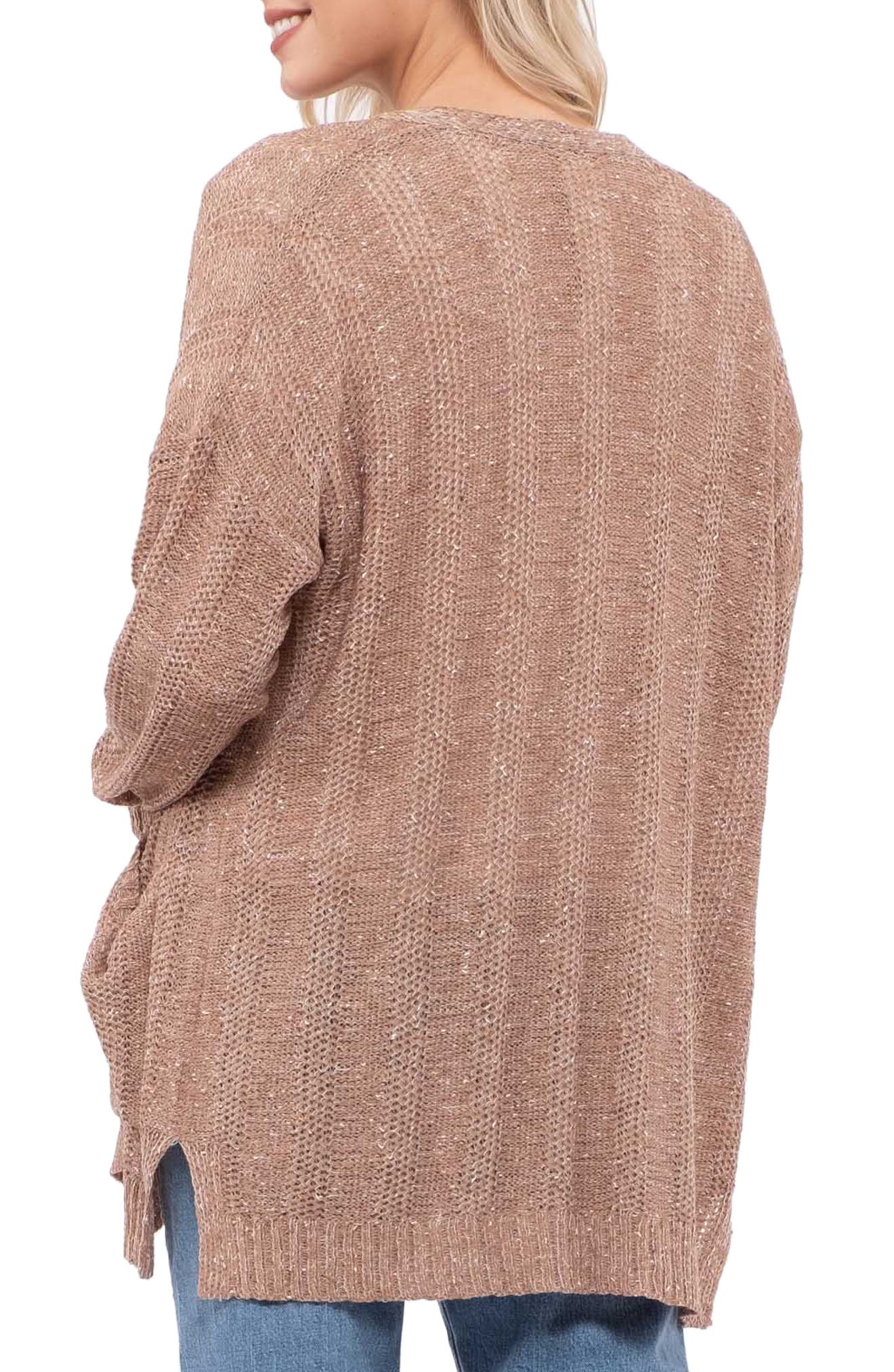 Blu Pepper Knit Pattern Cardigan (Women) | Nordstromrack