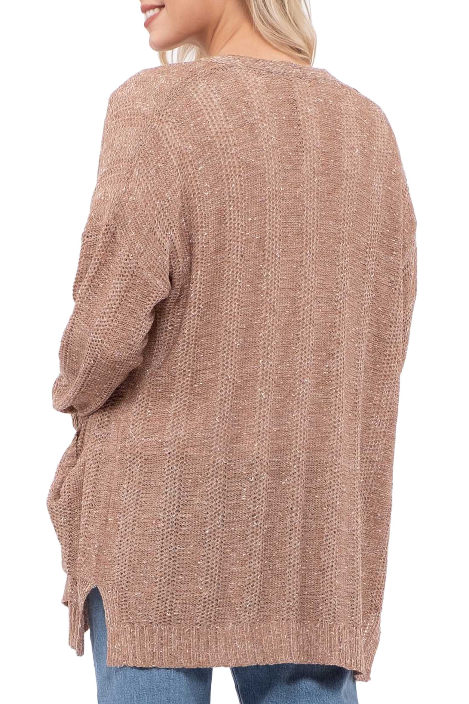 Blu Design Pattern Blu Pepper Knit Pattern Cardigan (Women) | Nordstromrack