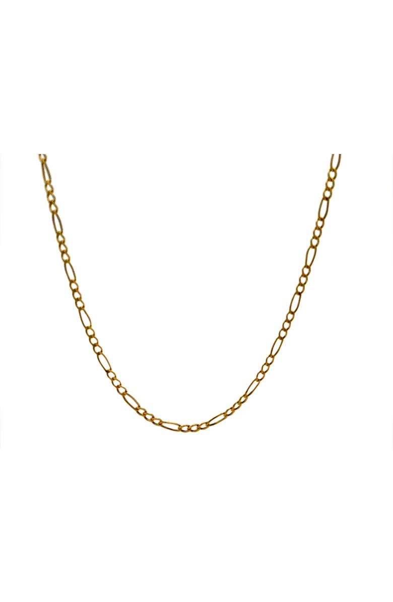 Ancona Jewelry 14K Figaro Link 2mm 16in Chain Necklace, Main, color, Yellow Gold