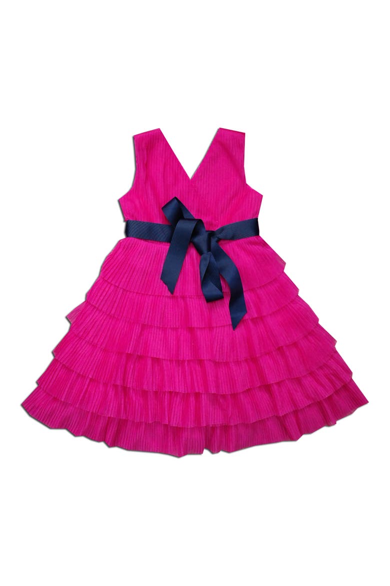 Kids' Tiered Formal Dress, Main, color, PINK