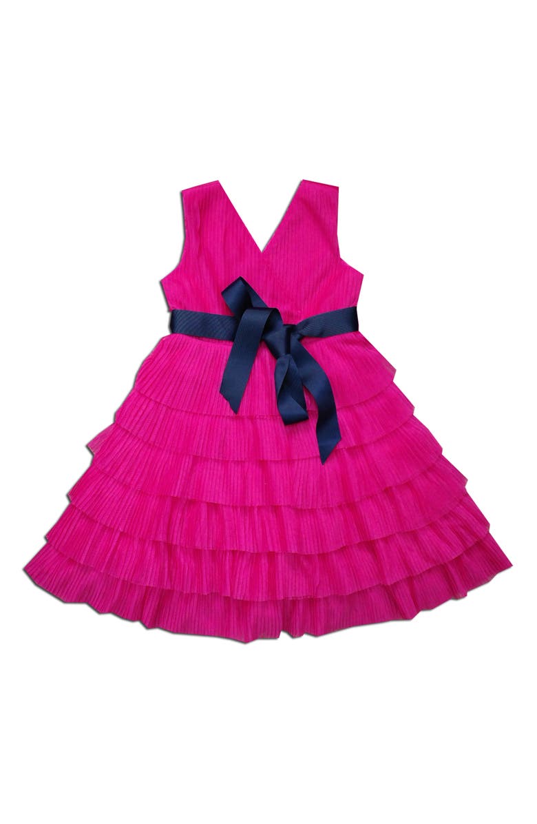 JOE-ELLA Kids' Tiered Formal Dress, Main, color, Pink