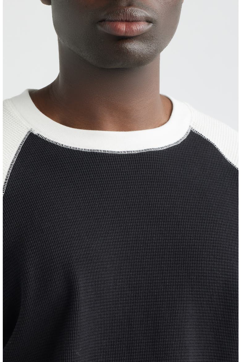 Spring Training Thermal Raglan Sleeve T-Shirt, Alternate, color, VINTAGE BLACK/ OFF W