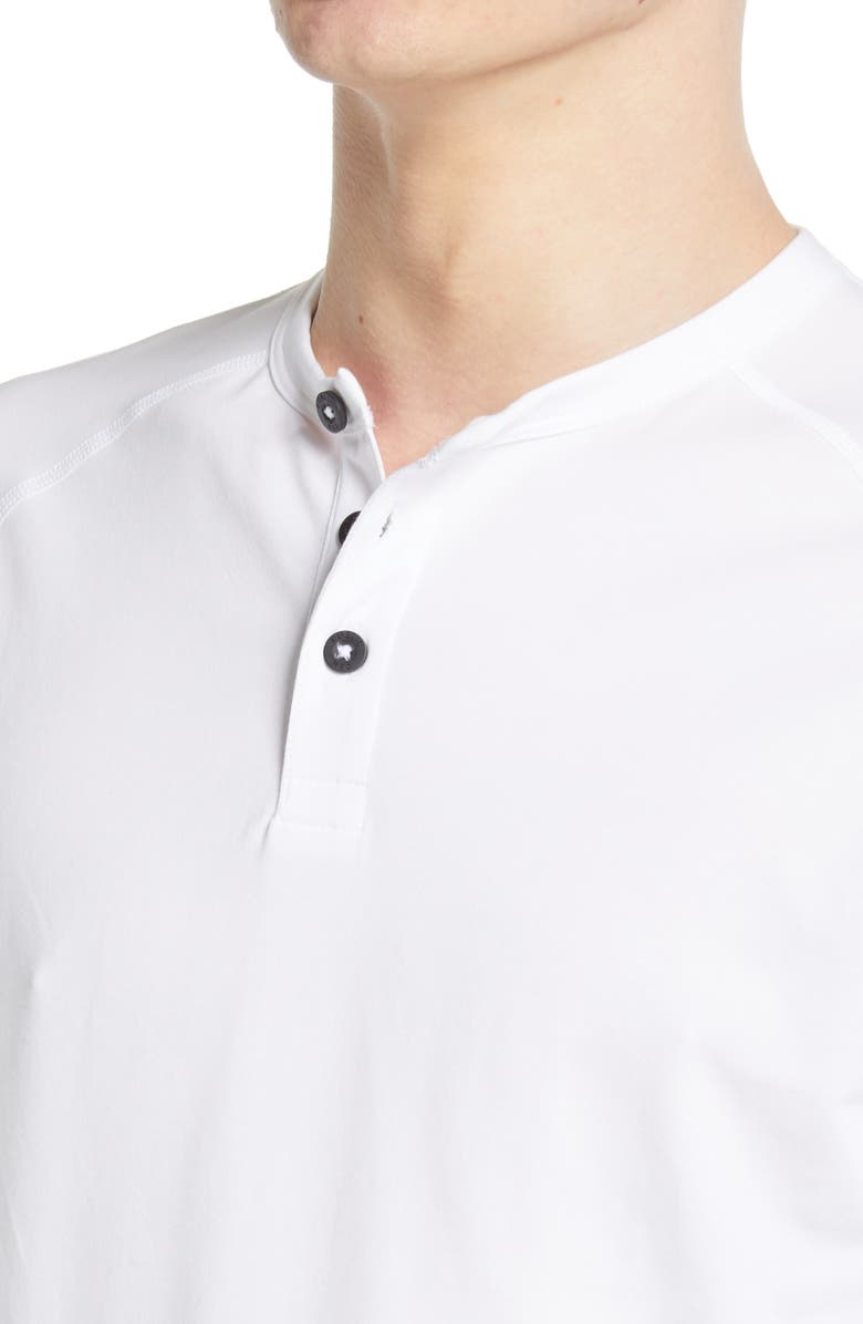 Public Rec Go-To Long Sleeve Performance Henley T-Shirt, Alternate, color, White