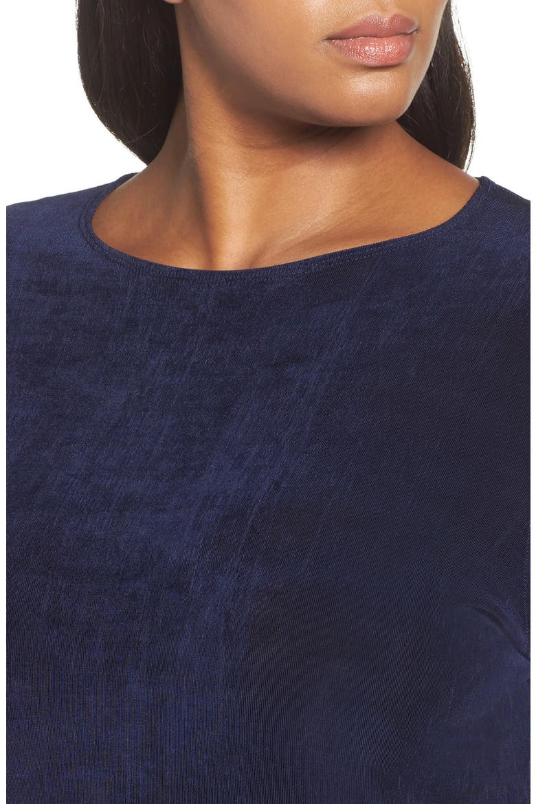 Three Quarter Sleeve Top, Alternate, color, NAVY