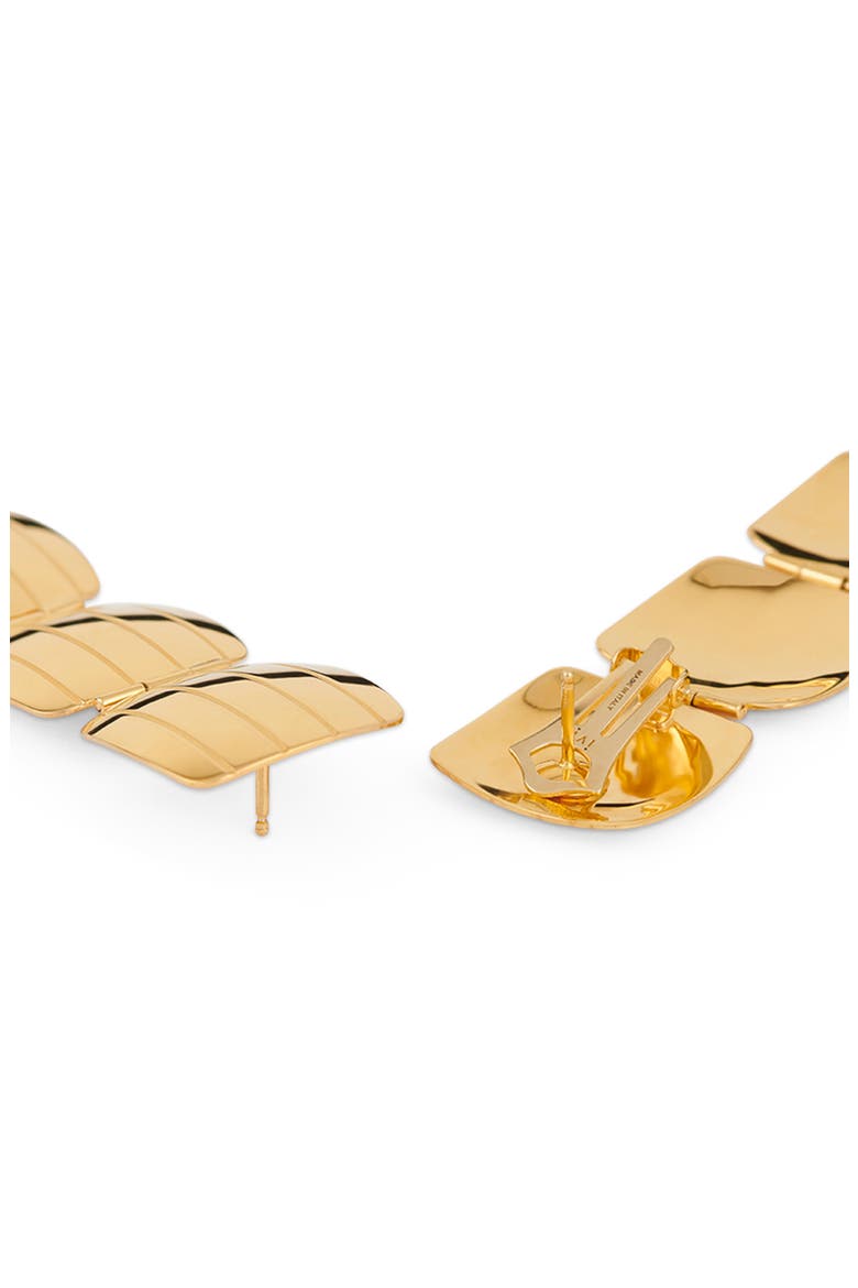 Slot Clip-On Drop Earrings, Alternate, color, YELLOW GOLD