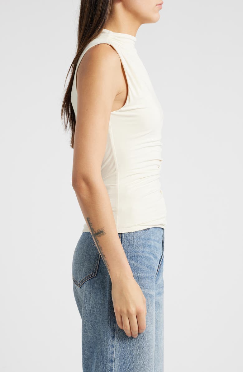 Rails Christen Ruched Funnel Neck Top, Alternate, color, 
