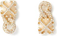 OFF WHITE Women's Arrow Chain Earrings Strass