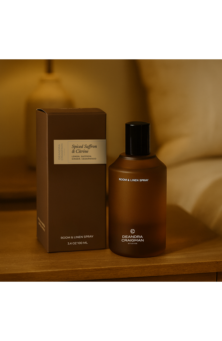DeAndra Craigman Studios Spiced Saffron & Citrine Room & Linen Spray, Alternate, color, Gold