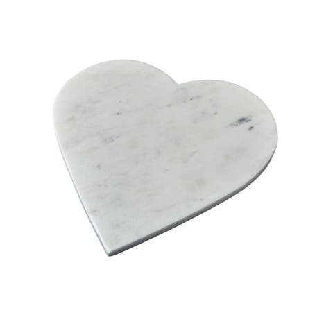 Marble Heart Serving Board