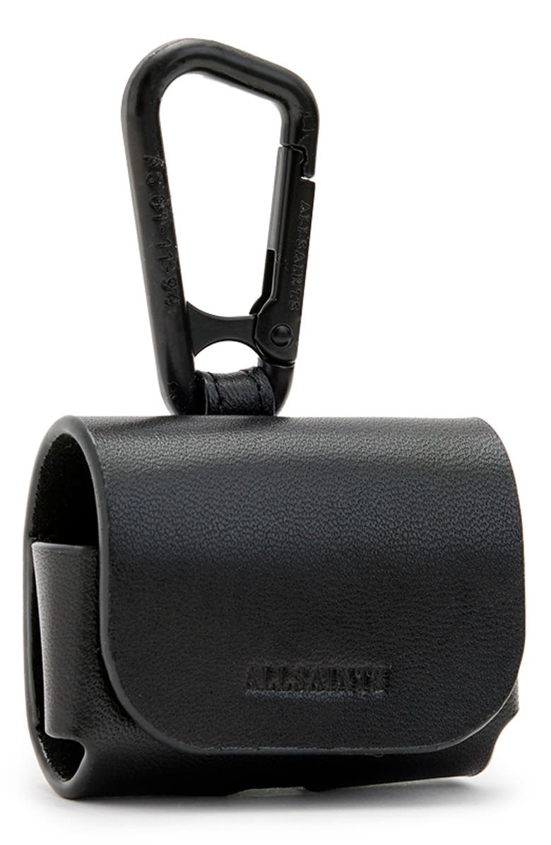 AllSaints Leather AirPods Case, Alternate, color, 