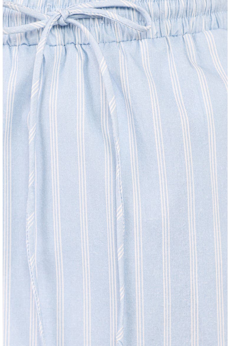 Daisy Sleeveless Shirred Top & Skirt Set, Alternate, color, BLUE WHITE STRIPE