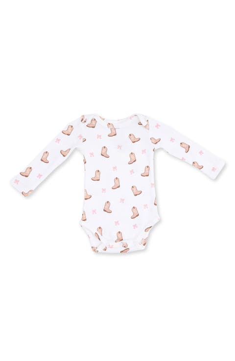 Kids' Mini Cowgirl Boots Long Sleeve Bodysuit