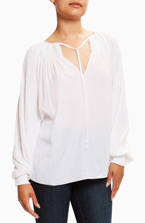 Haruko Long Sleeve Peasant Top