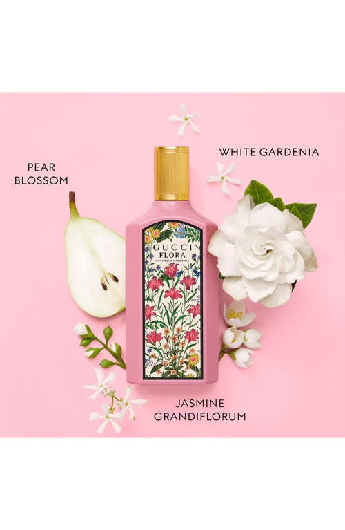 Gucci Flora Gorgeous Gardenia Eau De Parfum Set $217 Value In Transparent