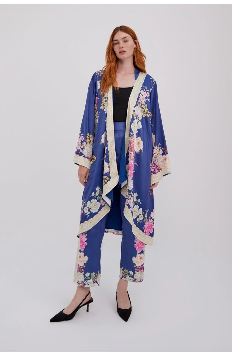 RAISHMA Amora Blue Kimono, Alternate, color, Blue