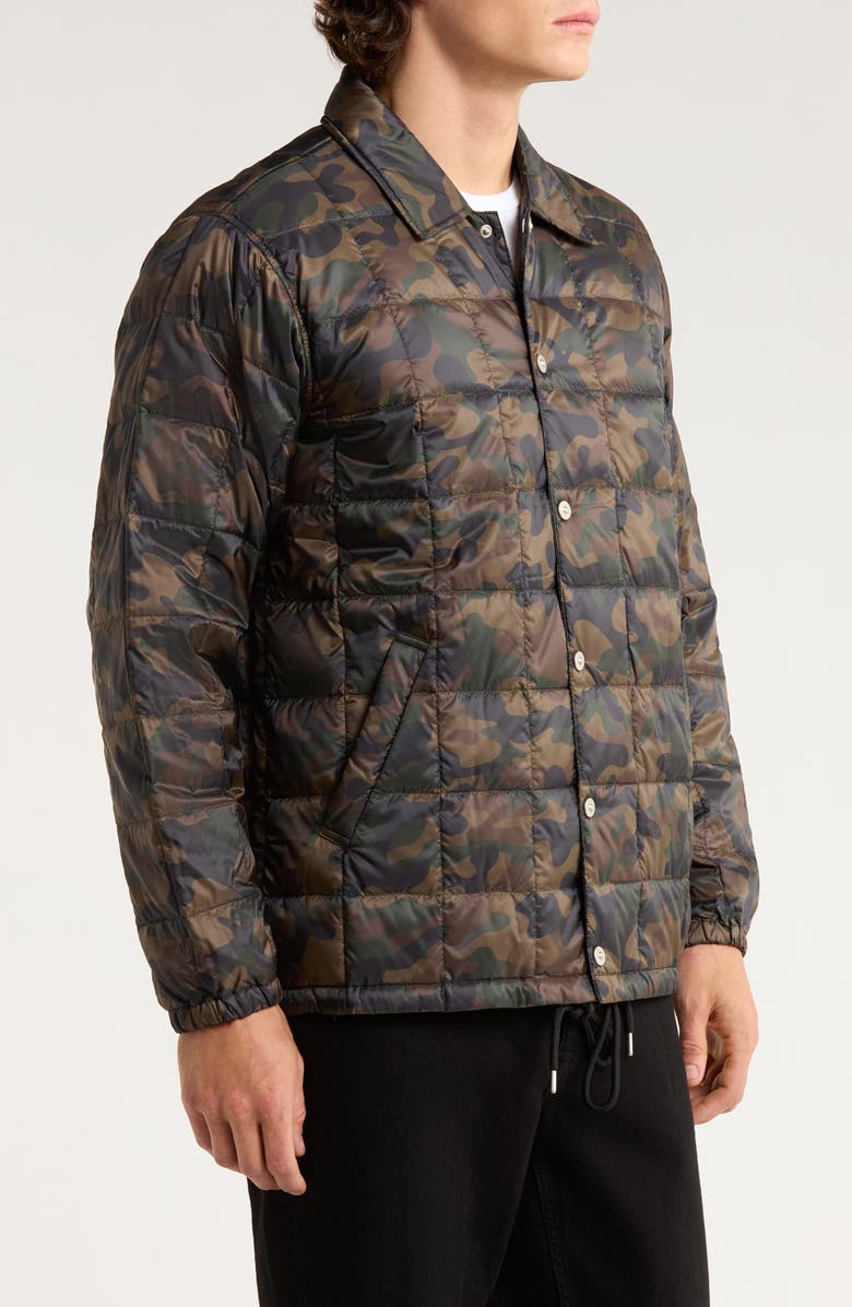 TAION Packable Down Coach Jacket, Alternate, color, Regular Camo