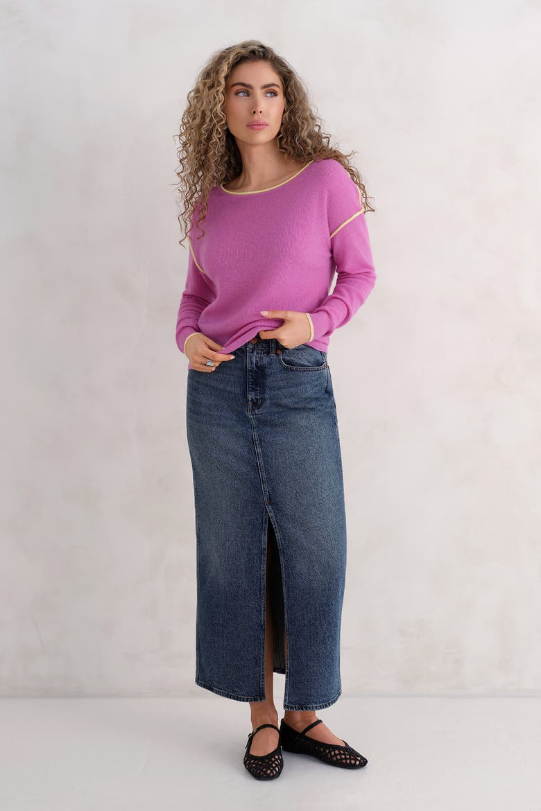 The Awaken Boatneck Long Sleeve, Alternate, color, Electric Flora