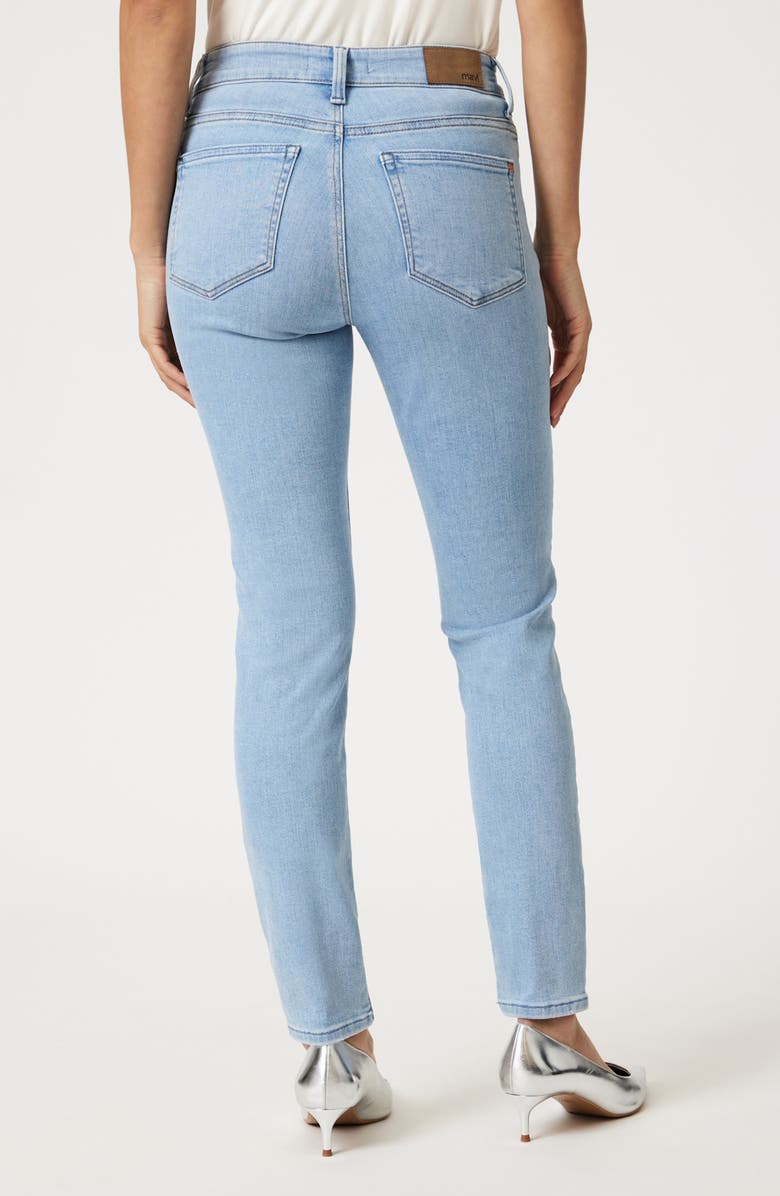 Mavi Jeans Tess High Waist Ankle Skinny Jeans, Alternate, color, Light Blue Flex Blue