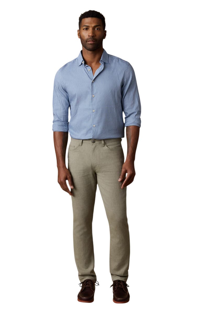 Faherty Movement Linen Blend Pants, Alternate, color, Sage Cliff