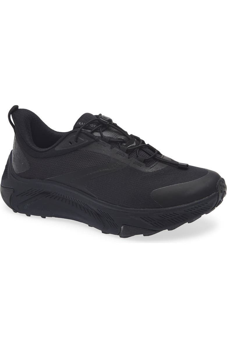 HOKA Transport 2 Water Repellent Hiking Sneaker, Main, color, Black / Black