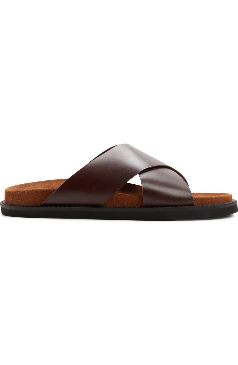 G.H.BASS Charleswood Cross Strap Sandal, Alternate, color, Dark Brown