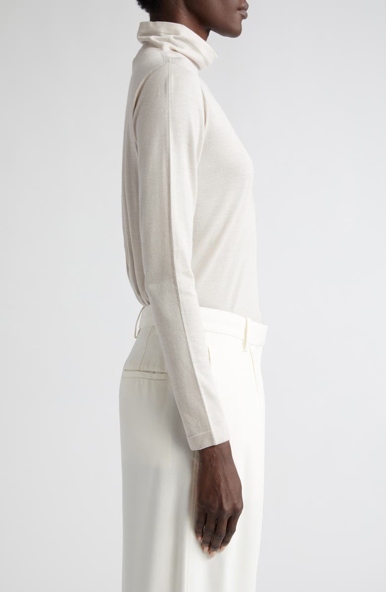 Akris Cowl Neck Cashmere & Silk Sweater, Alternate, color,