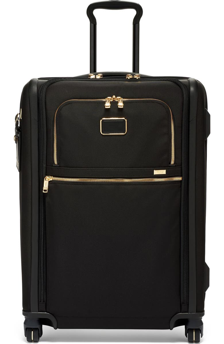 TUMI Short Trip 26-Inch Expandable 4-Wheel Packing Case, Main, color, Black/ Gold