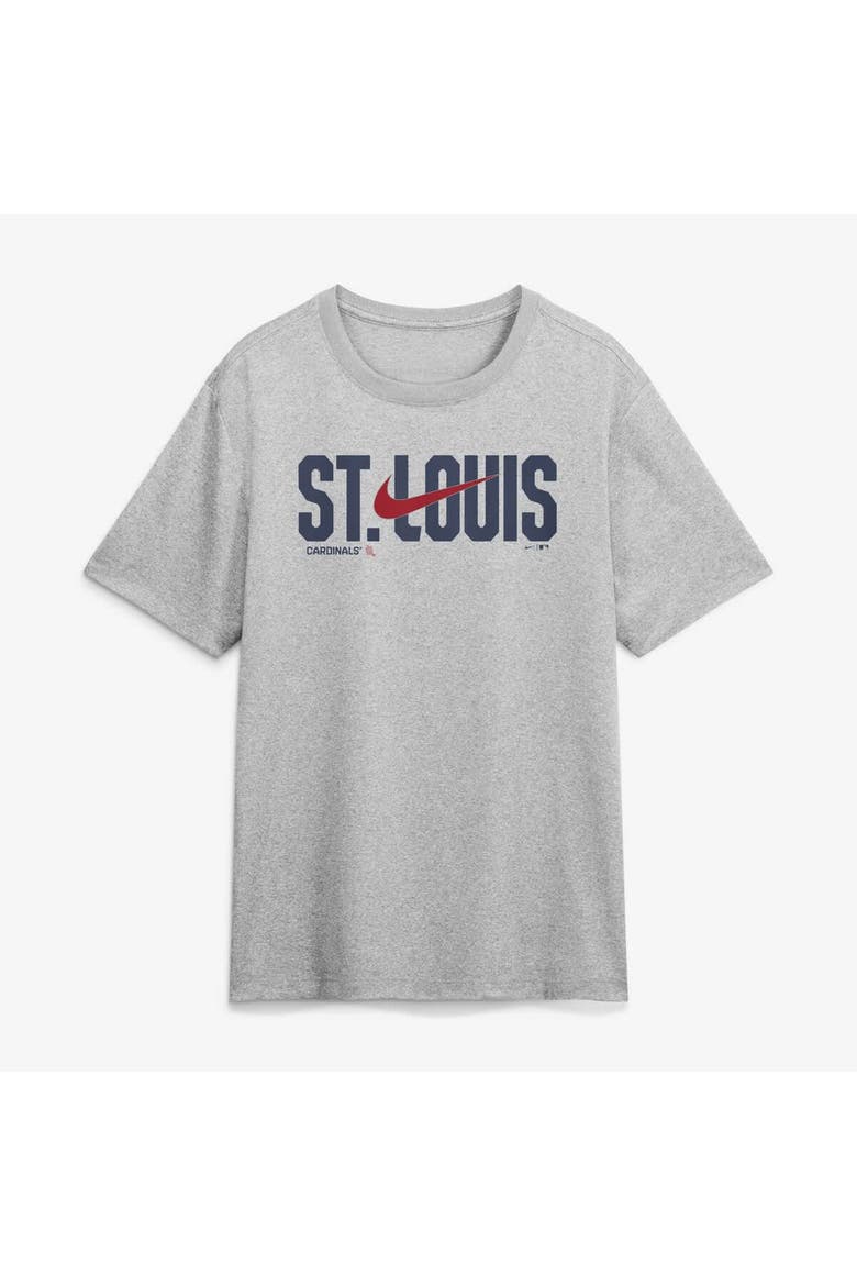 Men's Nike Heather Gray St. Louis Cardinals Swoosh Legend Dri-FIT T-Shirt, Alternate, color, Heather Gray