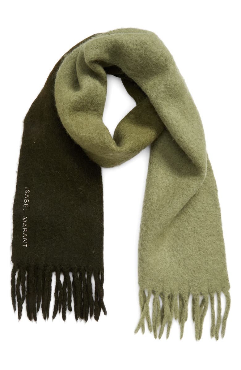 Isabel Marant Firna Ombré Alpaca Blend Scarf, Main, color, 