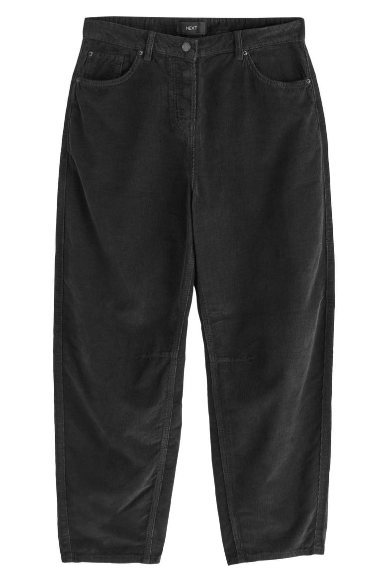 Corduroy Mom Pants, Alternate, color, BLACK