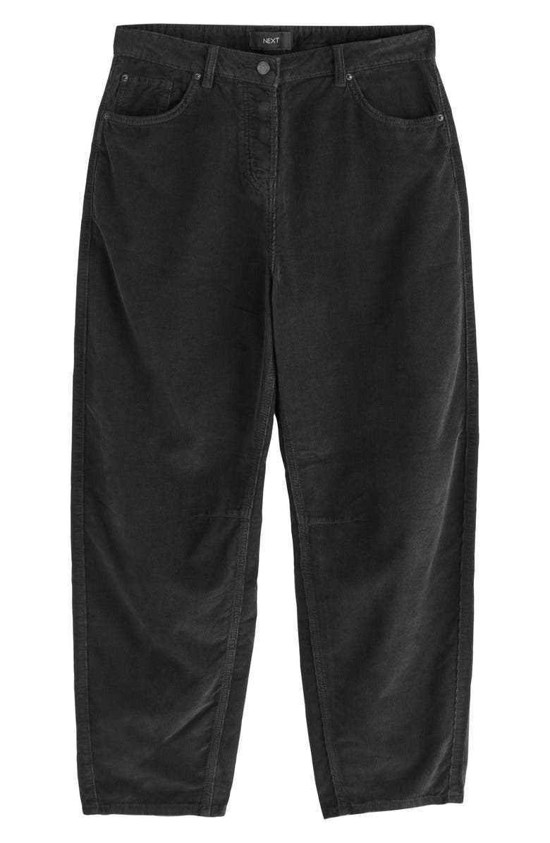NEXT Corduroy Mom Pants, Alternate, color, Black