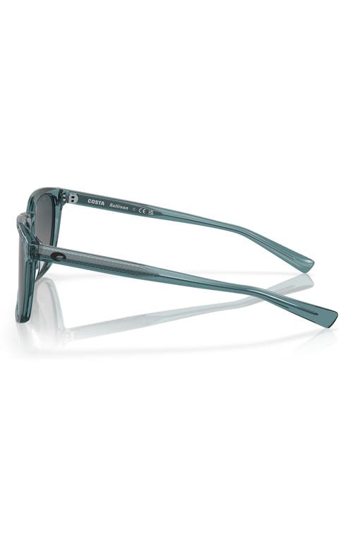 Costa Del Mar Sullivan 53mm Gradient Polarized Square Sunglasses In Blue