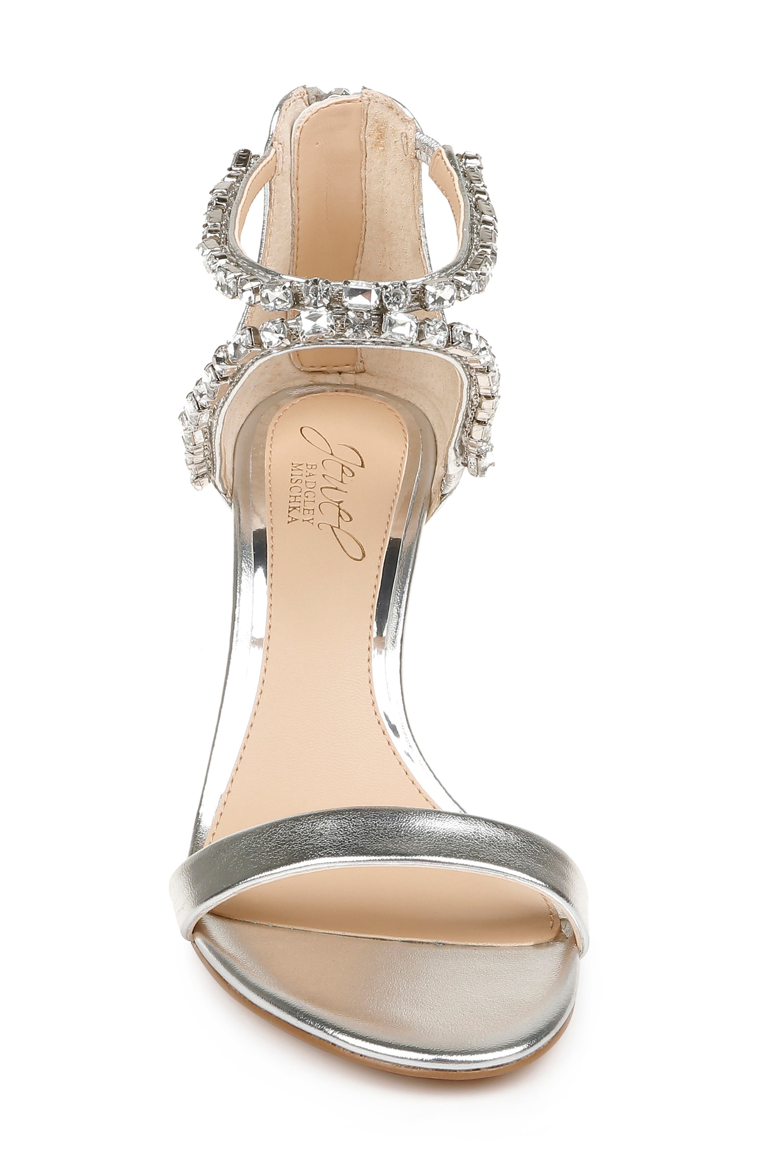Jewel Badgley Mischka Celine Embellished Sandal, Alternate, color, 
