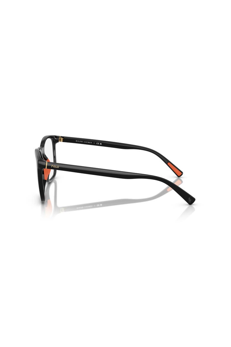 54mm Rectangle optical glasses, Alternate, color, Black