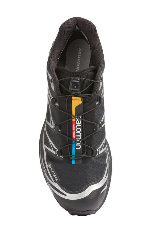 Salomon Gender Inclusive Xt-6 Gore-tex® Waterproof Sneaker In Black